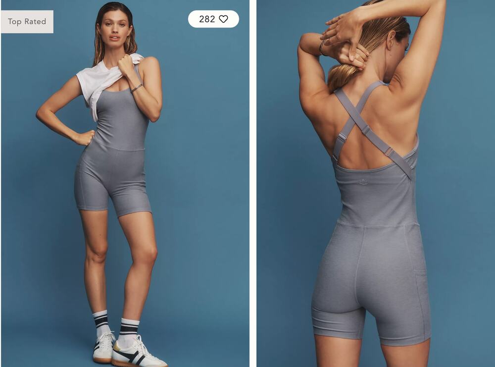 Beyond Yoga Spacedye Get Up & Go Pocket Biker Jumpsuit size M